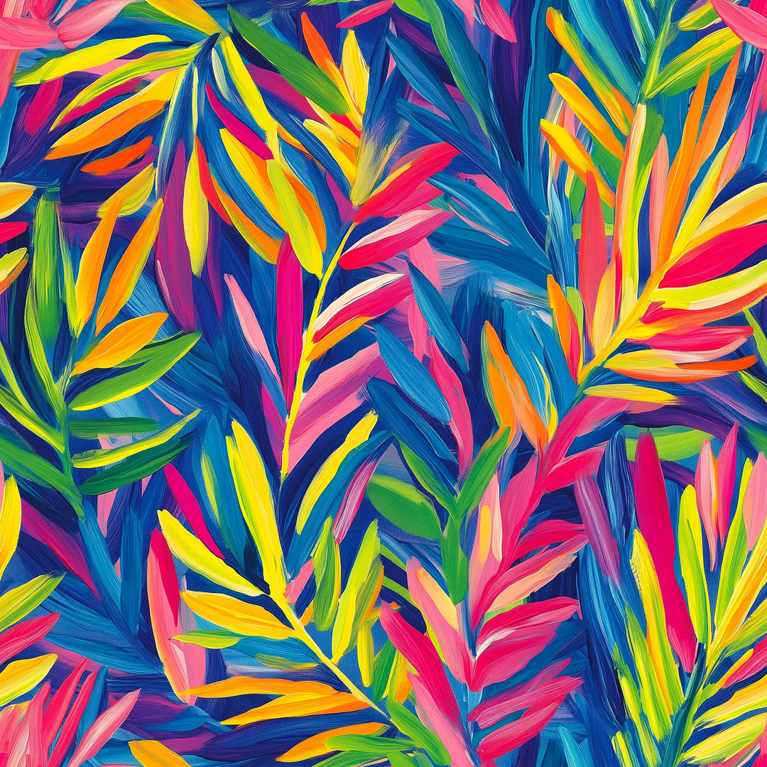 Sample of Let's get Tropical Wallpaper in Blues and Brights