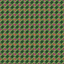 Criss Crossed Wallpaper in Greens, Pink and Orange