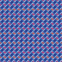Criss Crossed Wallpaper in Electric Blue, Red and Orange