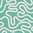 Dotty as a Squiggle Wallpaper in Teal and Pink