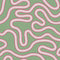 Sample of Dotty as a Squiggle Wallpaper in Sage and Pinks