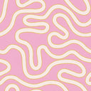 Dotty as a Squiggle Wallpaper in Pink and Yellow