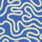 Sample of Dotty as a Squiggle Wallpaper in Electric Blue and Yellow