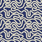 Sample of Ickle Squiggle Wallpaper in Navy and Yellow