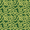 Ickle Squiggle Wallpaper in Green Lime and Pink