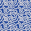 Ickle Squiggle Wallpaper in Blue and Pink