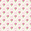 Rose Tinted Wallpaper in Pink on Double Cream