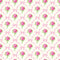 Rose Tinted Wallpaper in Pink on Double Cream
