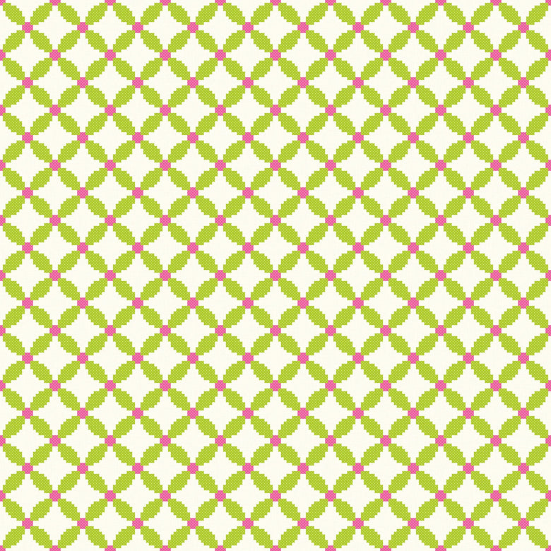Holly Berry Wallpaper in Double Cream & Green