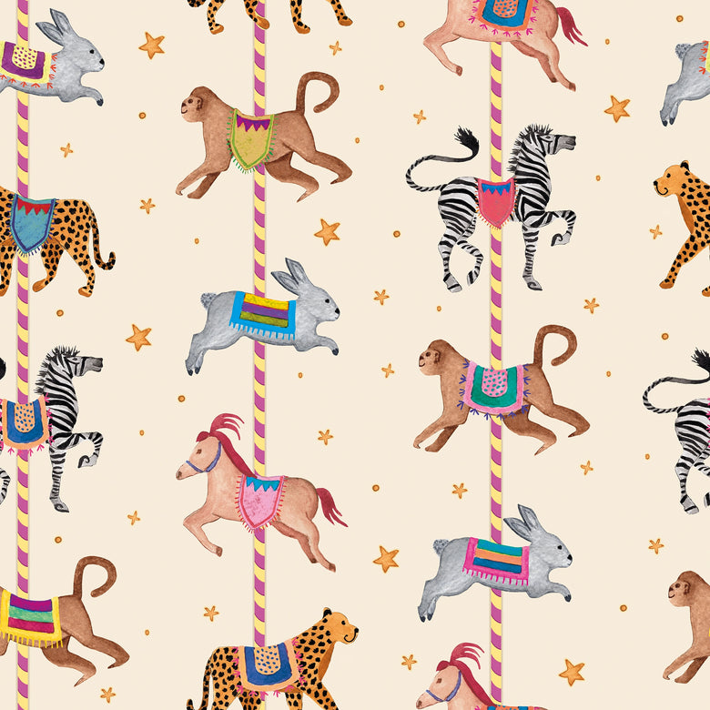 A Carousel of Characters Wallpaper in Ice Cream