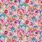 Carnival Capers Wallpaper in Candy Pink