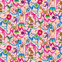 Carnival Capers Wallpaper in Candy Pink