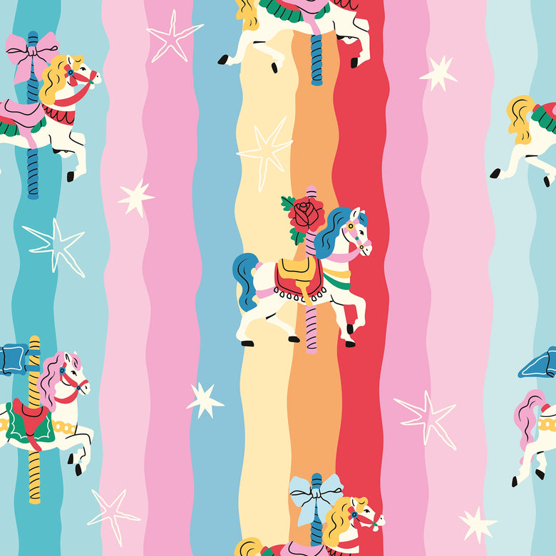 Rainbow Ripple Canter Wallpaper in Rainbow Mix