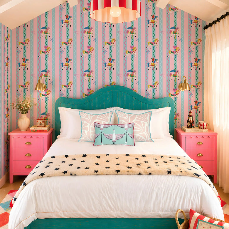 Sugar Coated Canter Wallpaper in Candy Mix