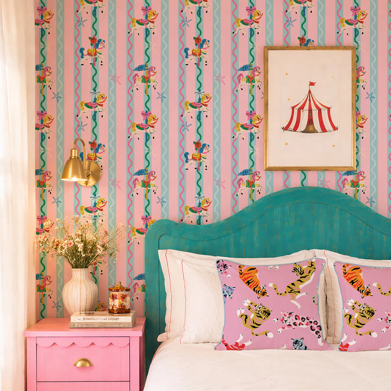 Sugar Coated Canter Wallpaper in Candy Mix