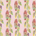 Soft Ladder Wallpaper in Multicoloured on Sweet Pink