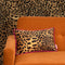 Lady Leopard Bolster Cushion in Authentic Brown and Black