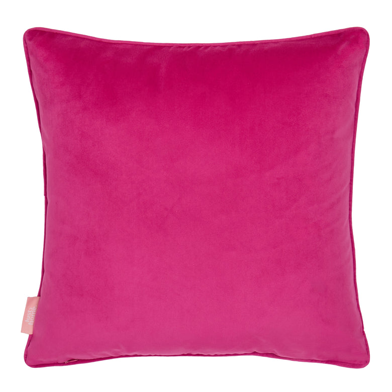 Lady Leopard Square Cushion in Authentic Brown and Black