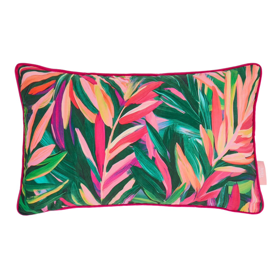 Let's get Tropical Bolster Cushion in Greens and Brights