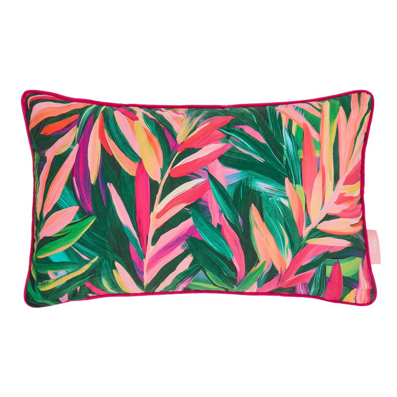 Let's get Tropical Bolster Cushion in Greens and Brights