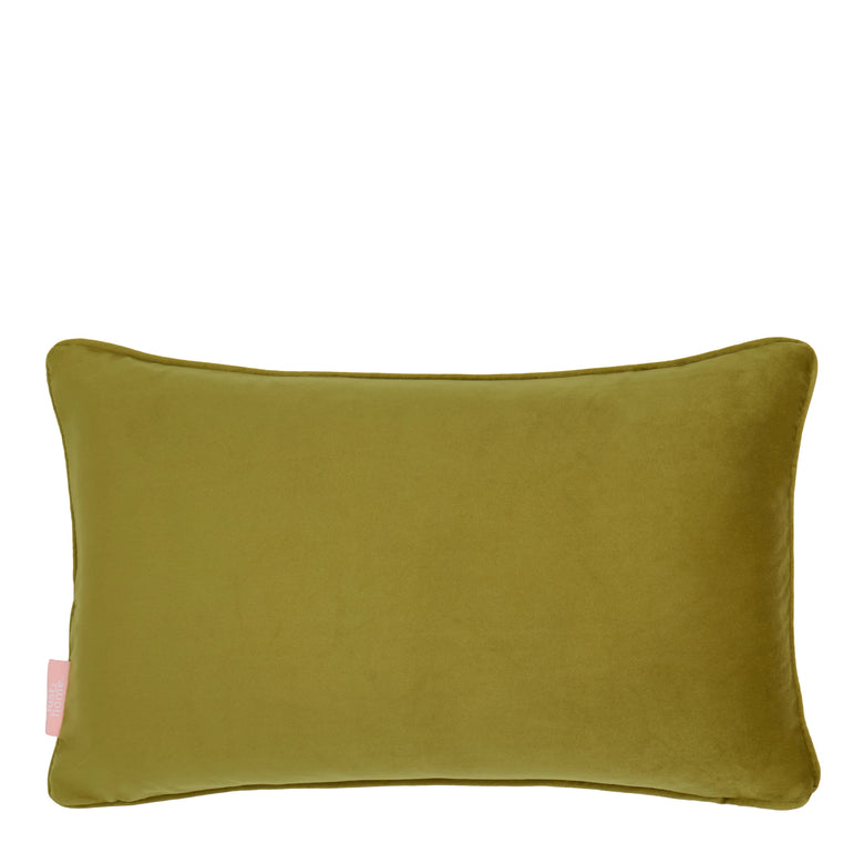 Mad for Matisse Bolster Cushion in Walnut, Wasabi on Teal