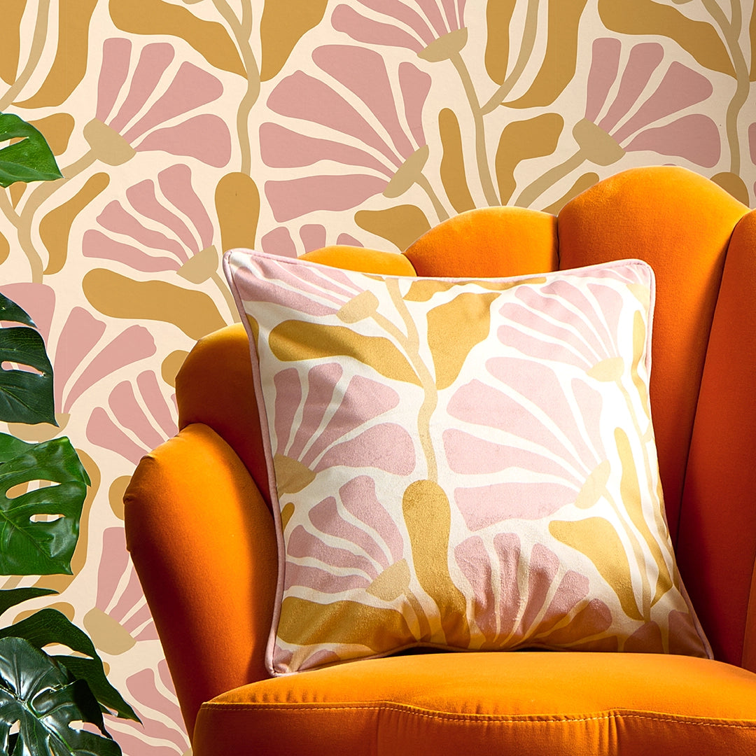 Mad for Matisse Cushion in Ballet Pink and Barefoot in Bali