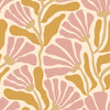 Thumbnail of matisse pattern wallpaper in ballet pink and deep mustard colourway 