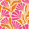 Sample of Mad for Matisse Wallpaper in Raspberry and Orange Fizz