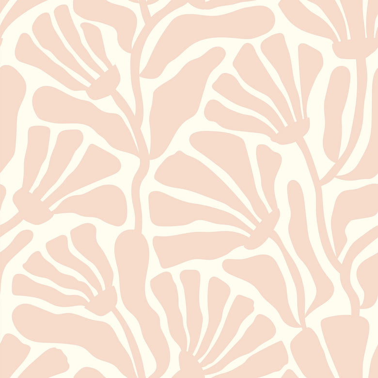 Thumbnail of matisse pattern wallpaper in candy floss pink colourway 