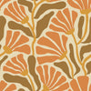 Sample of Mad for Matisse Wallpaper in Earthy Orange, Toffee and Mustard (50cm x 50cm)