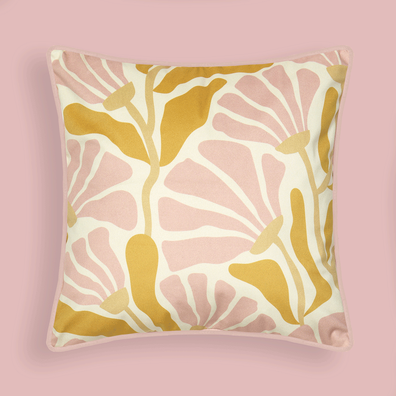 Mad for Matisse Cushion in Ballet Pink and Barefoot in Bali