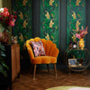 Mesmerised Wallpaper in Emerald Green and Gold