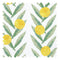 Mexican Sunrise Fabric in Lemon Yellow