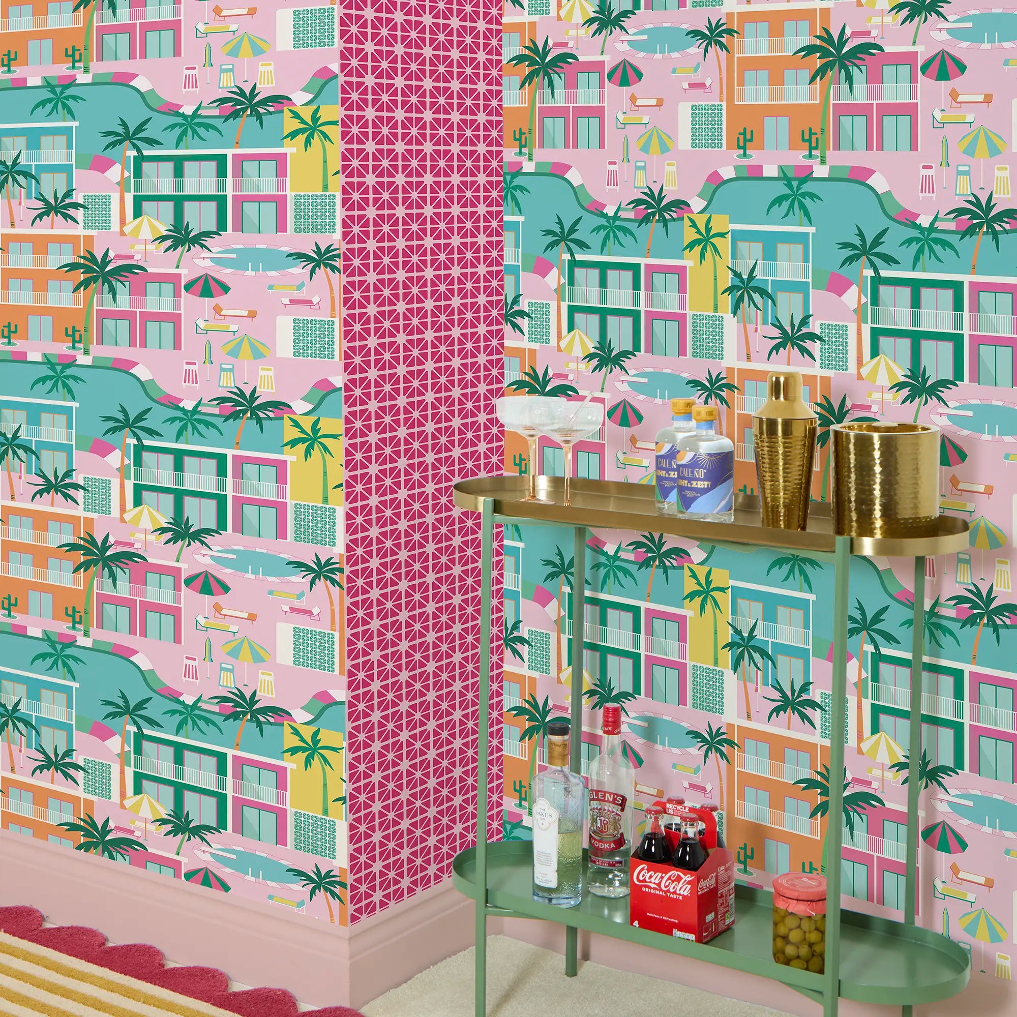 Miami Bliss Wallpaper in Brights
