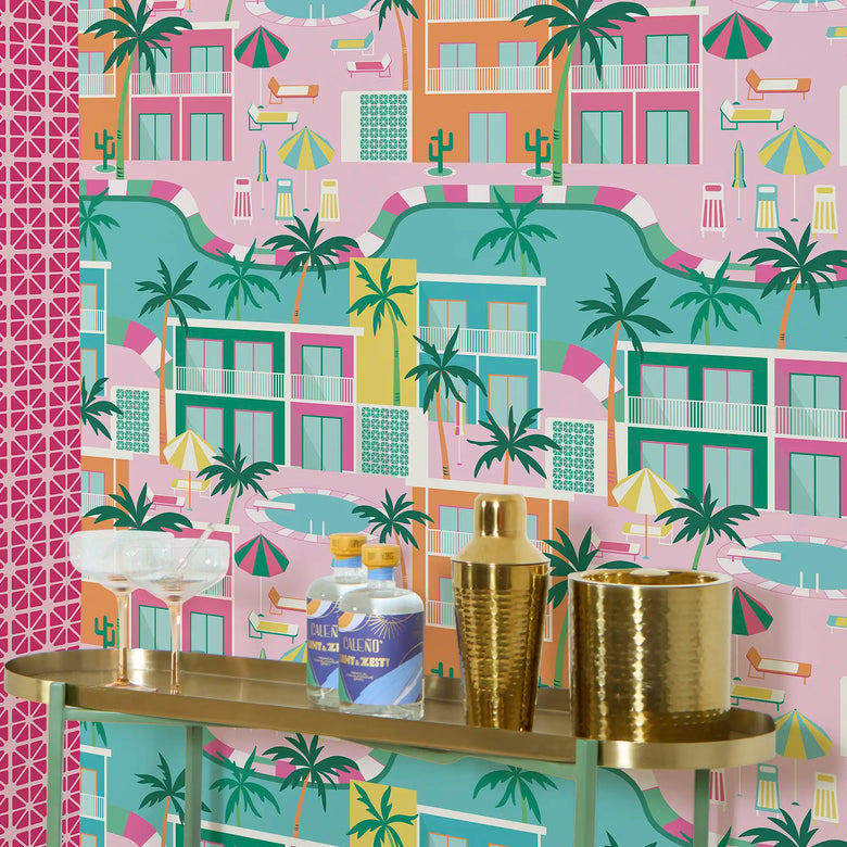 Miami Bliss Wallpaper in Brights