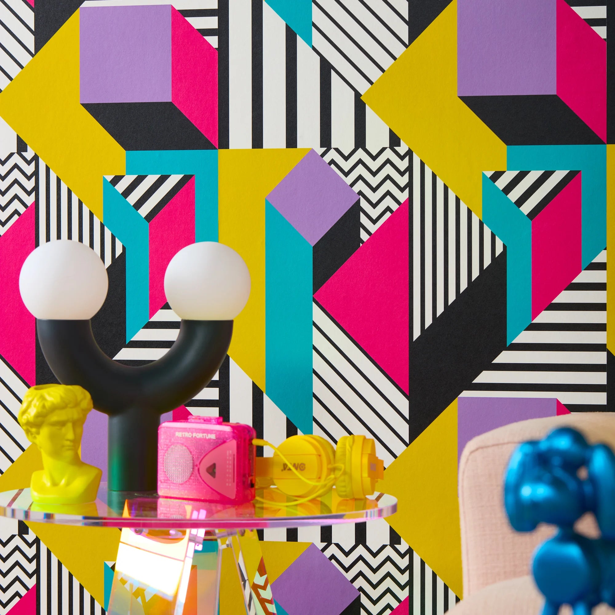 Next Level Wallpaper in Electric Brights