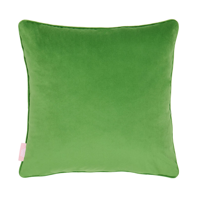 Not A Petal Out Of Place Square Cushion in Pinks, Orange & Yellow