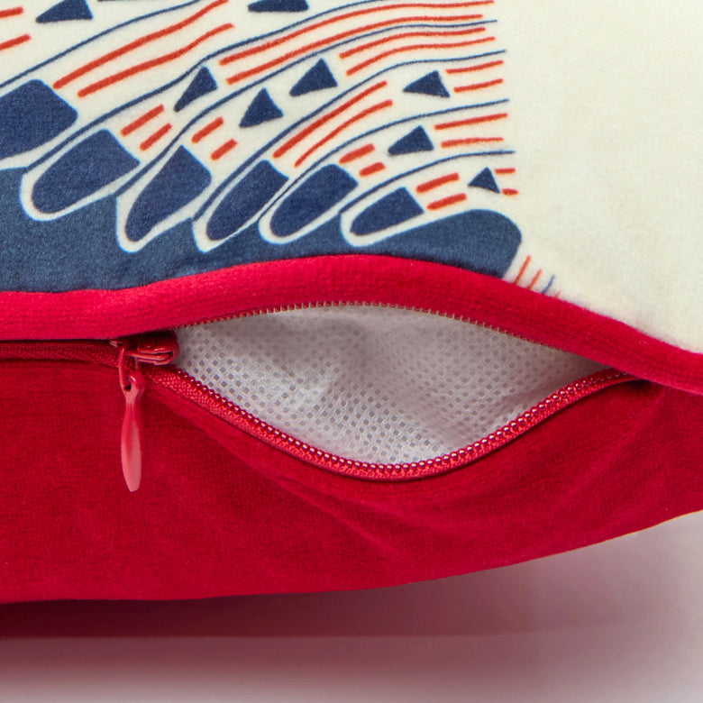 Ogata Kuren Bolster Cushion in Midnight Blue