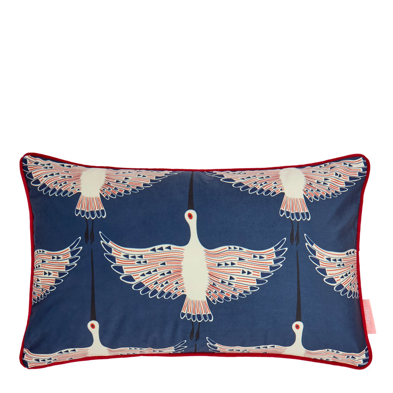 Ogata Kuren Bolster Cushion in Midnight Blue
