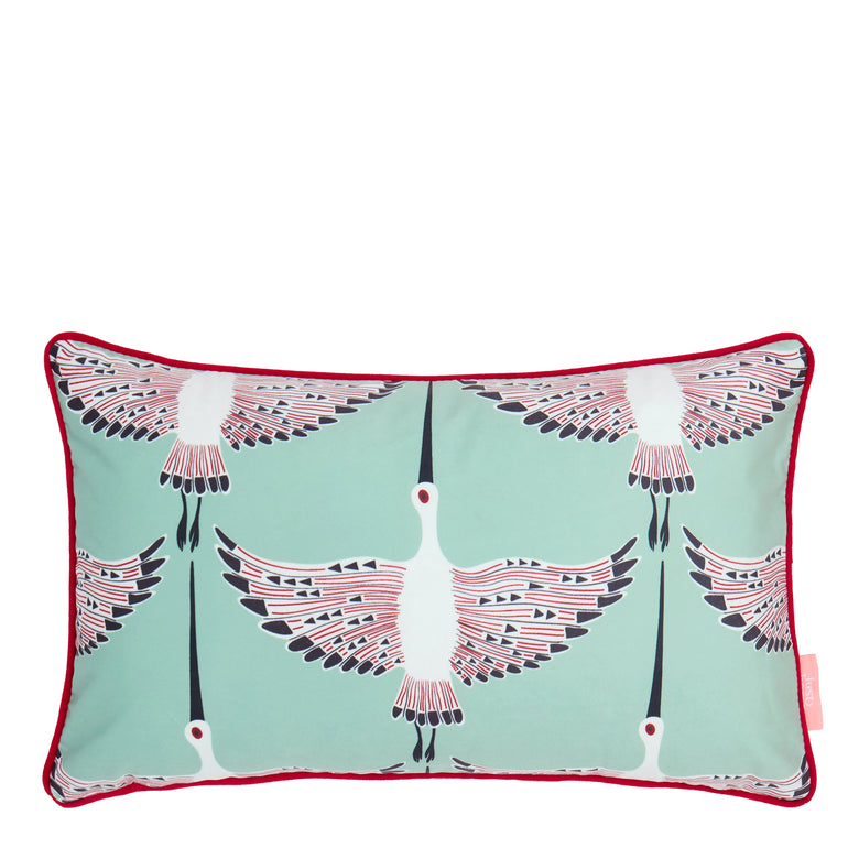 Ogata Kuren Bolster Cushion in Mint Green