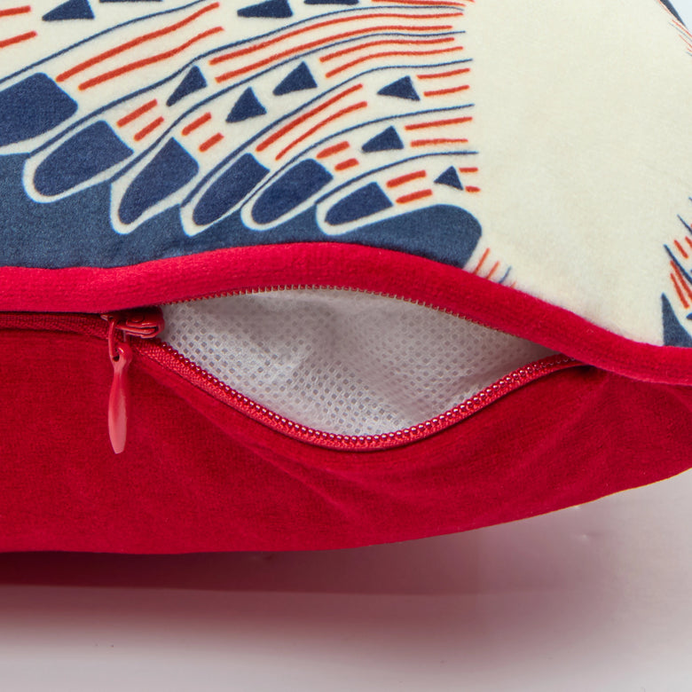 Ogata Kuren Square Cushion in Midnight Blue