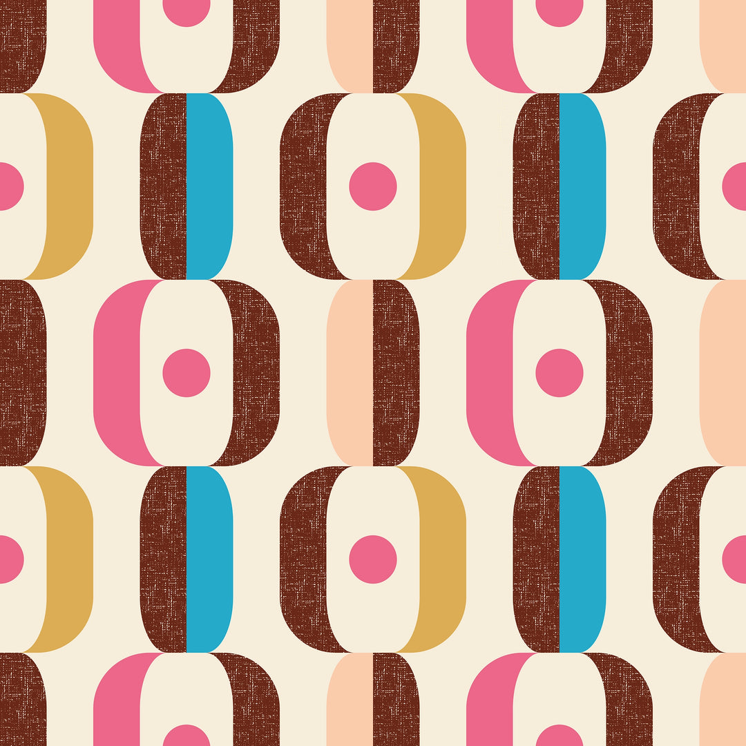 Oval-load Wallpaper in Double Cream