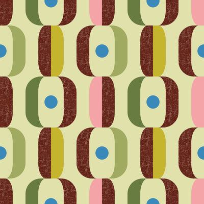 Oval-load Wallpaper in Light Avocado