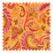 Paisley Party Fabric in Sunset Pinks on Sunrise Orange