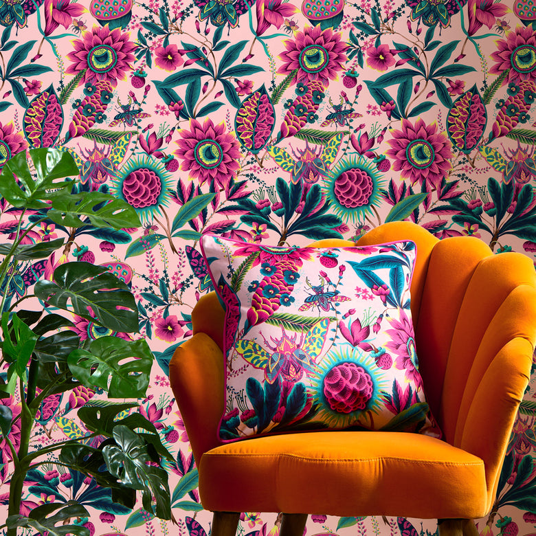 Pandora Cushion in Fuchsia