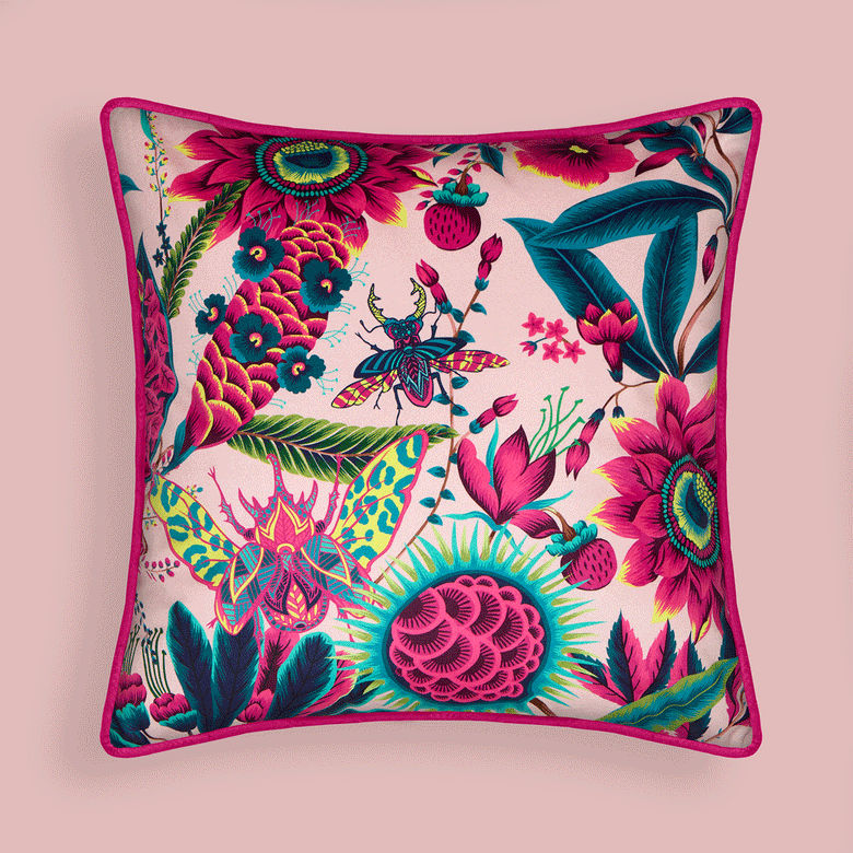 Pandora Cushion in Fuchsia