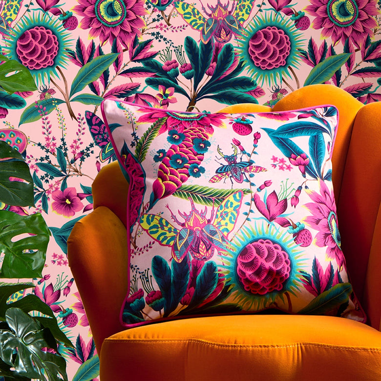 Pandora Cushion in Fuchsia