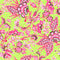 Petal Prowl Wallpaper in Hot Pink on Lime