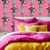 Put a Bow on it Wallpaper in Candy Pink