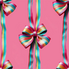 Put a Bow on it Wallpaper in Candy Pink